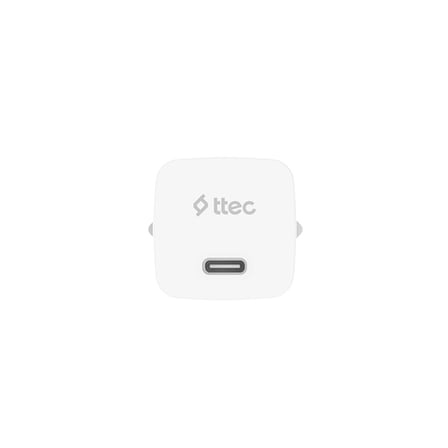 ttec SmartCharger GAN 20W PD Seyahat Hızlı Şarj Aleti + USB-C - USB-C 60W Kablo 2SCG20CB