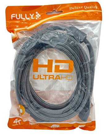 Fully 15 Metre Örgülü Gold Uçlu HDMI Kablo