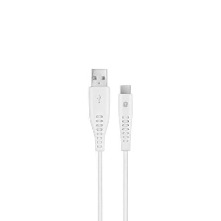 mojue by ttec EkstraDay USB-A - USB-C 2A Şarj Kablosu 120cm Beyaz