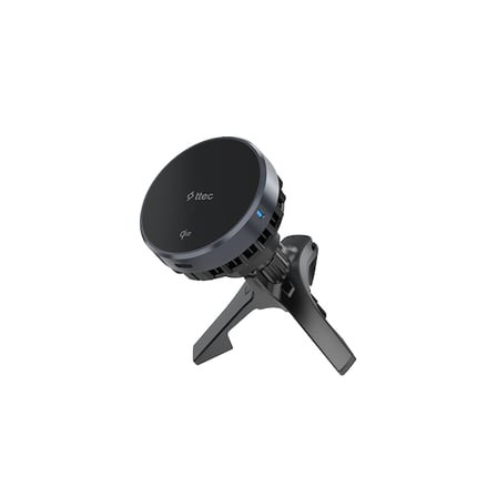 ttec AirCharger Drive Pro Qi2/MagSafe Özellikli 15W iPhone/Android Soğutuculu Kablosuz Hızlı Şarj Özellikli Araç İçi Telefon Tutucu Siyah 2KS35S