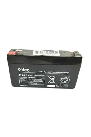 Ttec 6 Volt 1.3 Amper Bakımsız Kuru Akü 