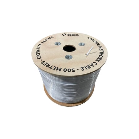 TTEC KBL-CAT5E-24CCA/IN500B Iç Mekan Pvc Kablo - 500M Beyaz (Tss)