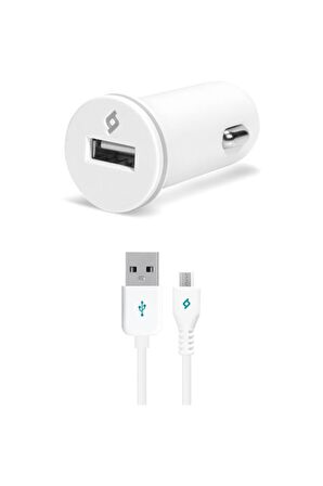 Ttec Compact Araç Şarj Cihazı Micro Usb 1000 mAh White