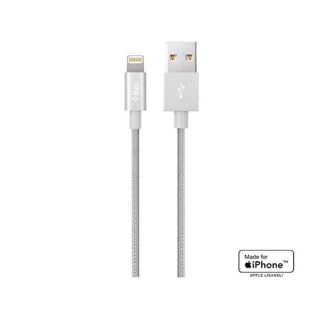 ttec AlumiCable MFi USB-A - Lightning Şarj Kablosu