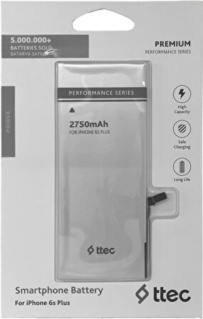 teleskop Ttec Performans Batarya iPhone 6s Plus (2750mah)