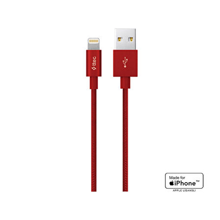 ttec AlumiCable MFi USB-A - Lightning Şarj Kablosu