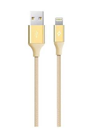 Ttec Alumicable Lightning to USB-A Cable Altın 2DK16A