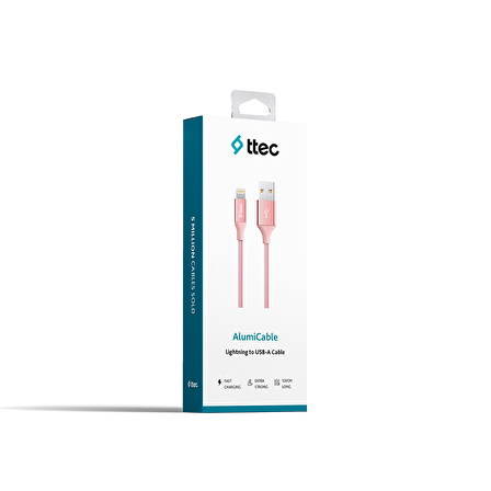 Ttec Lightning to USB-A Cable RoseGold 2DK16RA