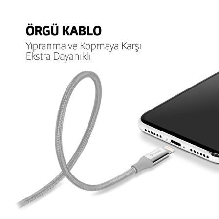 ttec AlumiCable USB-A - Lightning Şarj Kablosu