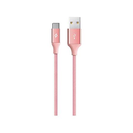 Ttec 2DK18P AlumiCable Type-C Şarj Kablosu Pembe 
