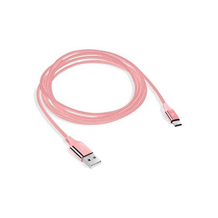 Ttec 2DK18P AlumiCable Type-C Şarj Kablosu Pembe 
