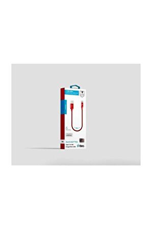  Ttec AlumiCable Type-C Kablo Kırmızı 30cm - 2DK26K