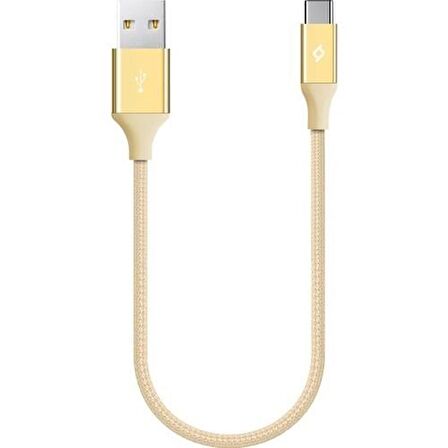 Ttec 2DK26A Alumicable Mini 30 cm Type-C Şarj Ve Data Kablosu Altın 