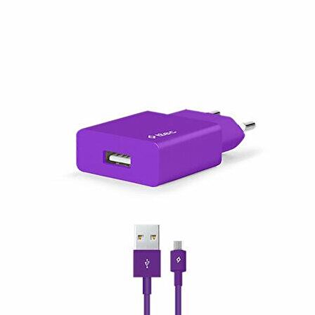 Ttec Smartcharger Adaptör+Micro USB Kablo Mor