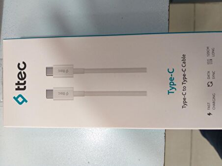 Ttec Type C To Type-C Kablo 1.20cm Beyaz 2DK36B