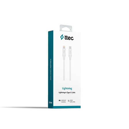 Ttec Type-C - Lightning Hızlı Şarj Kablosu 150cm