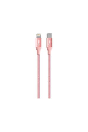 Alumicable Type-c Lightning Hızlı Şarj Kablosu 150 cm Roze Al