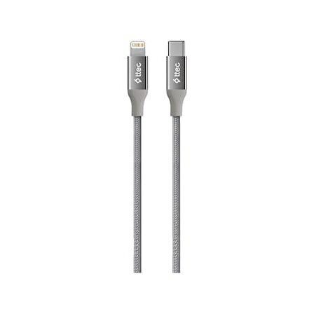 ttec AlumiCable Type-C Lightning Hızlı Şarj Kablosu 150cm Uzay Grisi