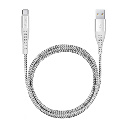 Ttec ExtremeCable Ekstra Dayanıklı Type C Şarj Kablosu 150cm Gümüş
