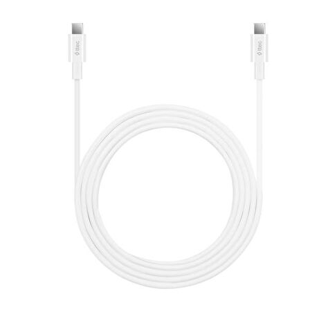 Ttec Type-C to Type-C 200cm 65W PD/QC Hızlı Şarj/Data Kablosu 2DK45B Beyaz