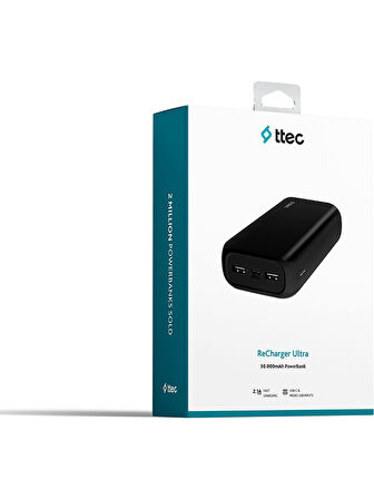 Ttec 30.000 Mah Powerbank 2BB190 Recharger Ultra Taşınabilir Şarj Aleti OUTLET