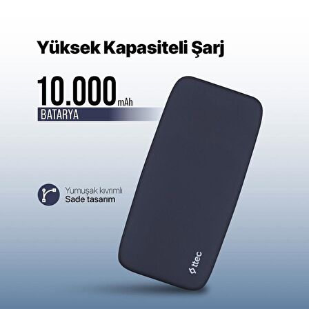 ttec ChargeUp 10.000mAh Taşınabilir Şarj Aleti / Powerbank