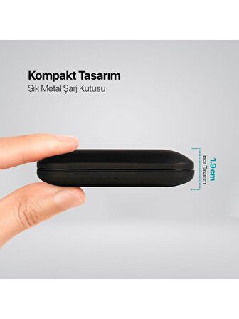 ttec AirBeat Icon TWS Bluetooth 5.3 İnce/Şık Metal Şarj Kutulu Kablosuz Kulaklık