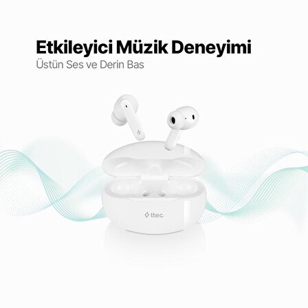 ttec AirBeat On Gerçek Kablosuz TWS Bluetooth Kulaklık