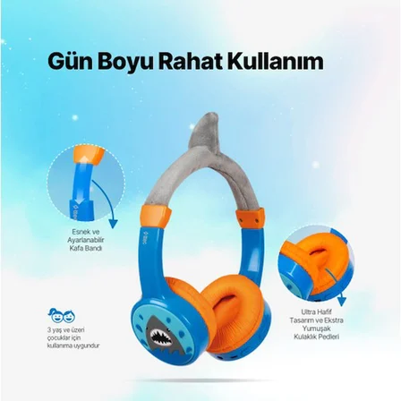 Ttec Soundbuddy 2 Bluetooth Çocuk Kulaklığı Mavi
