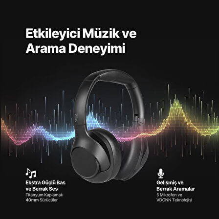 ttec SoundMax Pro ANC Kulaküstü Kablosuz Bluetooth Kulaklık