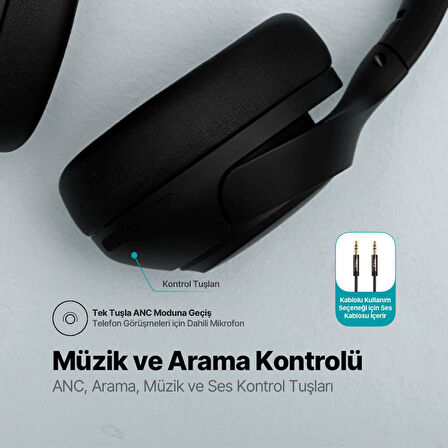 ttec SoundMax Pro ANC Kulaküstü Kablosuz Bluetooth Kulaklık