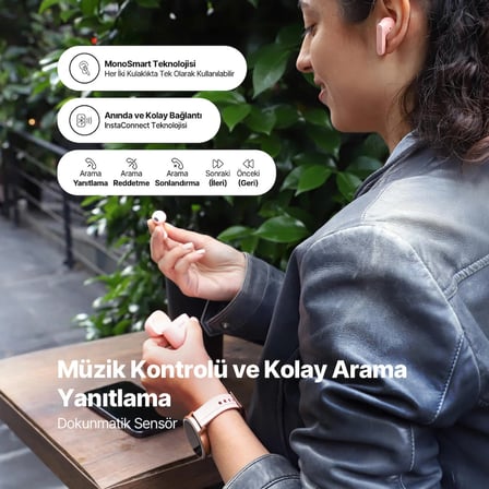 ttec Airbeat Nova Gerçek Kablosuz Tws Bluetooth Kulaklık Siyah 2KM163S