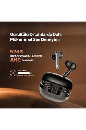 ttec AirBeat Pro Max Gerçek Kablosuz TWS Bluetooth Kulaklık Uzay Grisi 2KM168UG