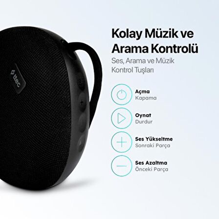 Ttec Rock Taşınabilir Kablosuz Bluetooth Hoparlör