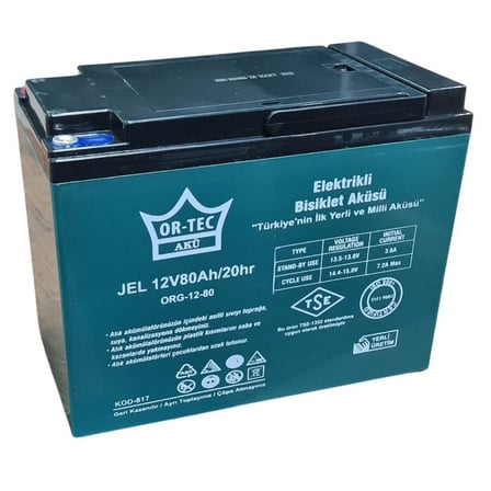 Ortec 12V 80 Ah Jel Motor Aküsü 2026  Üreti̇M
