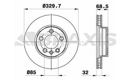 Vag On Fren Aynası Sag Havalı (17') Cayenne 3,0tdi 3,2 / 3,6 / 4,5 / 4,8 Turbo 4,5 / 4,8 Touareg 02>16 - Braxıs Ad1007