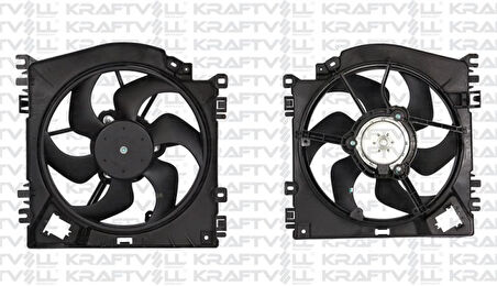 Renault Radyator Fan Motoru Davlumbazlı  Clio III 05> +ac - Kraftvoll 08120012