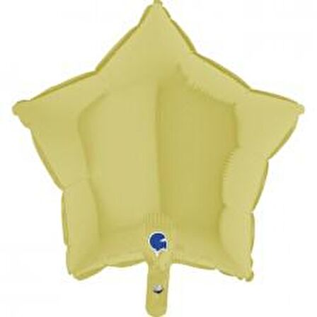 FOLYO BALON YILDIZ SARI MAT 18'' D.Ü 6TL