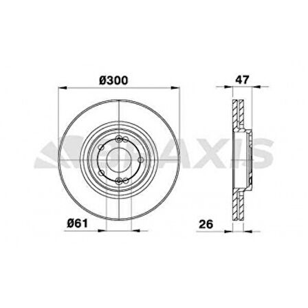Renault On Fren Disk Aynası Laguna II 1.6 / 1.8 / 1.9dci / 2.0 (5 Bijon) - Braxıs Ad0157