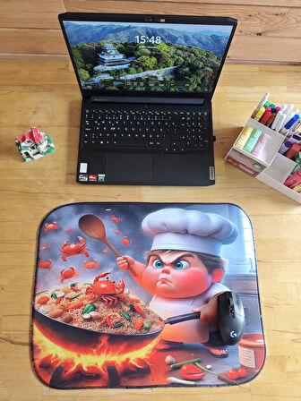 SGE TEKNOLOJİ 55X45 CM 3 KIZGIN ŞEF KAYDIRMAZ TABAN SPEED YÜZEY OYUNCU MOUSE PAD GAMİNG PAD