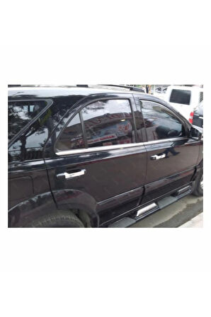 Kia Sorento Uyumlu Krom Cam Çıtası 4 Prç 2002-2009 Arası P.çelik