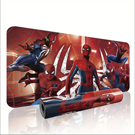 70X30 CM ÖRÜMCEK ADAM TEMALI KAYDIRMAZ TABAN SPEED YÜZEY OYUNCU MOUSE PAD GAMİNG