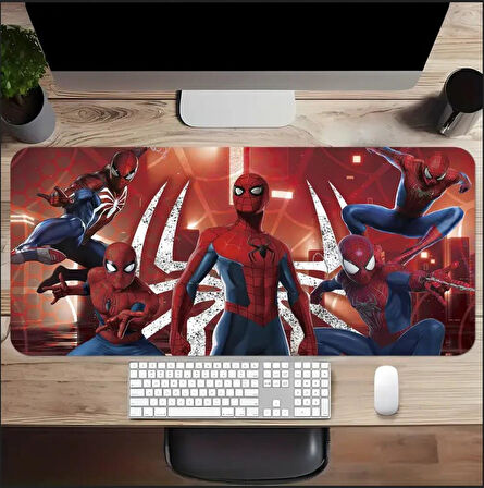 70X30 CM ÖRÜMCEK ADAM TEMALI KAYDIRMAZ TABAN SPEED YÜZEY OYUNCU MOUSE PAD GAMİNG