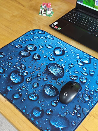 SGE TEKNOLOJİ 55X45 CM SU DAMLASI KAYDIRMAZ TABAN SPEED YÜZEY OYUNCU MOUSE PAD GAMİNG PAD
