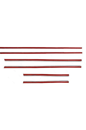 Kia Rio Hb Krom Cam Çıtası 6 Parça 2011-2014 Arası Paslanmaz Çelik