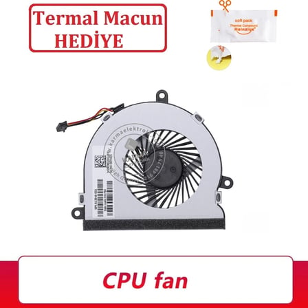 Hp 15-AC, 15-AF, 15-AY, 15-BA, 15-BS, TPN-C126, 250 G4, 255 G4 Notebook Fanı (4pin) V1