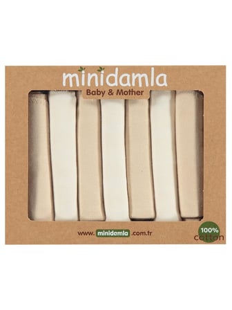 Minidamla 7li Ağız Mendili - Bej