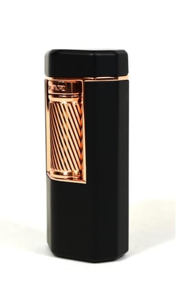 Xikar Meridian Single Lighter Siyah Rose Gold Puro Çakmağı TR2818
