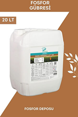 Fosfozinc 3-24-0 Me Fosforlu Sıvı Gübre 20 Litre
