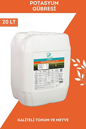 Potas 3-0-20 Me Potasyumlu Sıvı Gübre 20 Litre